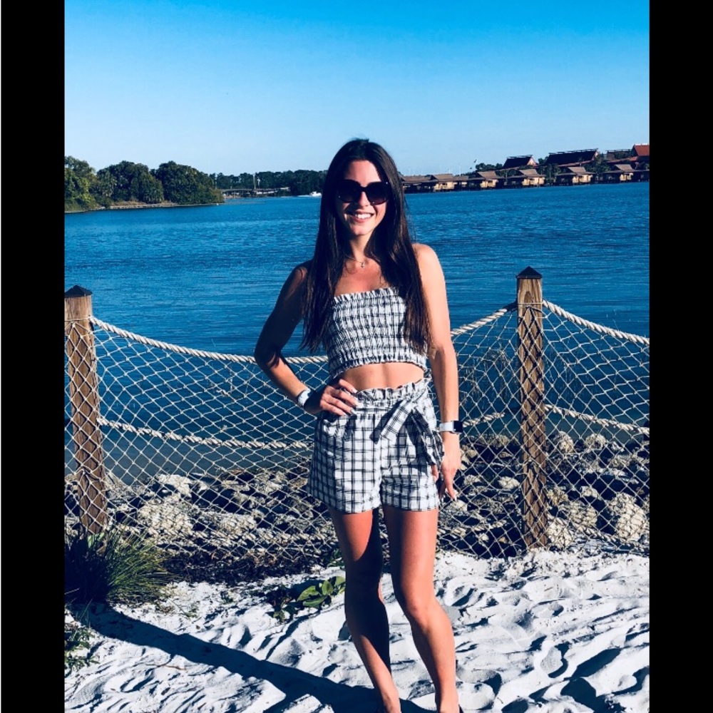 Black and white two piece set